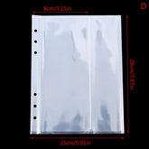 10pcs/Pack A5 Transparent Photo Album Binder Refill Inner Sleeves for KPOP Lomo Cards Photocard Game card A5 Album Binder